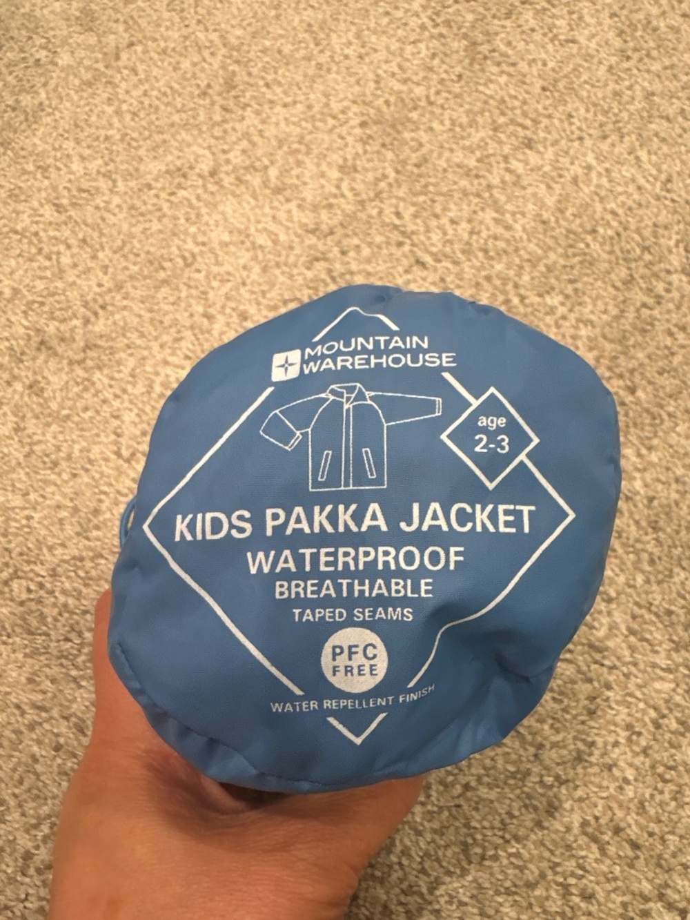 Mountain warehouse rain jacket 2-3 years old